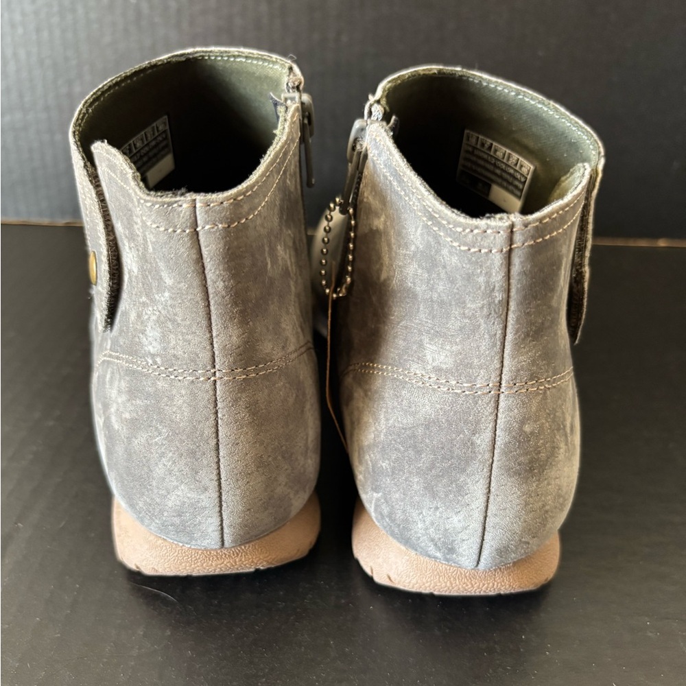 New Women’s Sketchers Biker Lite Suede Ankle Boots - Picture 4 of 8